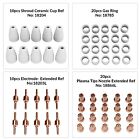 Gz Guozhi 60pcs Pt-31 Extended Air Plasma Cutting Nozzle Electrode Consumables