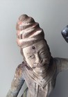 Antique 17th 18th C     Asian indian Carved Wooden Statue  24   