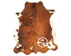 Cowhide Rug Light Brindle Tricolor High Quality Hair On Hide Size  Large l aw35