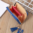Women s Cute Leather Zipper Wallet Small Bifold Zip Around Credit Card Holder