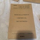 1950 Tm 3-300  1956 Tm 3-300 Miscellaneous Chemical And Ground Munition Books