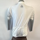 Neopro Unisex Full Zip Cycling Jersey Size Large Short Sleeve White black