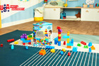 First Builders Toddler Blocks Set 80 Piece Big Building Bag With Storage  Blue 