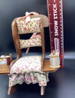 Vintage Pin Cushion   Thread Holder Wooden Rocking Chair - Pre-owned