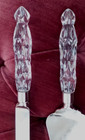 Vintage Lenox  Wedding  2-piece Dessert Set  Cake Knife  Server  Heart Pattern