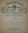 Old 1914 Plat   County Map   Blue Earth County  Minnesota   Vintage Original