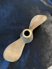 Vtg 9    Bronze 2-blade Boat Propeller Nautical Ship Marine Decor Unmarked