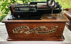 Edison Cylinder Phonograph Home - Restored - W morning Glory Horn Works 