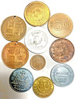 Vintage Lot Of  10  Good Luck Tokens Medals Coins Fla  N d  Boy Scouts  Billiken