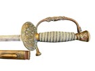 Us Model 1860 Officers Sword   Scabbard Presentation Blade Civil War