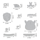 Christmas Santa Claus Die Cuts For Card Making  Merry Christmas Cutting Dies    
