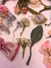 Antique   Vintage Millinery Flowers For Hats Dolls Craft Mixed Lot Embellishment