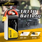 2x Tattu 850mah 11 1v 45c 3s Lipo Battery Xt30 Plug For Fpv Rc Drone Quadcopter