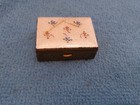 Vintage Guilloche Enamel Floral Trinket Pill Box