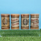  empty  Lot Of 4 Antique Edison Gold Moulded Cylinder Cases Only
