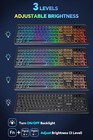 Wireless Keyboard And Mouse  Rechargeable Led Combo Rgb Backlit Keypad Silent Us