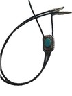 Quality Bolo Tie With A Nice Kingman Az  Turquoise Stone