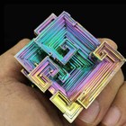 30g Natural Aura Rainbow Titanium Bismuth Quartz Crystal Stone Specimens Healing