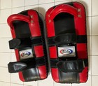 Fairtex Standard Size Thai Kick Pads Genuine Leather Muay Thai Mma Boxing