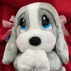 Applause Sad Sam   Honey Plush Stuffed Angel Pink Ribbons Dog 9 In  Nwt Vintage
