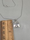 Sterling Silver 925 Tree Of Life Pendant Chain 17 5    Necklace 3 61g