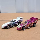 2 Hot Wheels Pontiac Firebird Funny Car - Classics  Pink   Camo  5-pack White