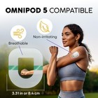 Omnipod 5 Overpatches 30 Waterproof Adhesive Patches Transparent