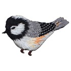 Chickadee Applique Patch - Embroidered Bird Badge 2 25   iron On 