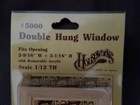  Miniature Doll House Double Hung Window Scale  5000 1 12th 1982 Vintage   new  