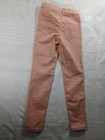H m Pants Girls 7-8y Pink Corduroy Stretch Elastic Waist Skinny Leg Jeggings
