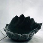 Vtg Ceramic Conch Sea Shell Tv Lamp Night Light Vanity Nautical Blue Gray Works