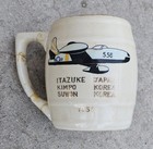 Vintage 1950 s Korean War 80th Fighter Squadron Headhunters Mug - Awards