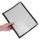 Clear Restaurant Menu Binder Folder A4 Size Faux Cover 8 Pages 16 Views