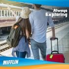 2 Pack Green Silicone Luggage Tags With Plane Embedded Design   Name Id Card