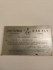 1952 Old Forge Bar Fly Membership Card    Rare