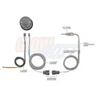 Glowshift 1500f Egt Pyrometer Temp Gauge Kit W  Sensor Probe  Black 7 Color