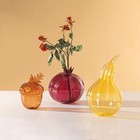 Flower Vase Glass Multicolor Modern Small Fruits Bottle Decorative Free Stand