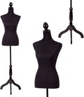 Manikin 60   -67   height Adjustable Female Dress Model Display Torso Body Tripod