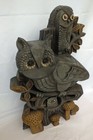 Best Vtg 1970 Vanguard Studios Owl Mushroom Wall Sculpture Cottage Fairy Core