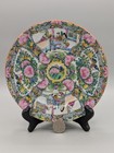 Beautiful Antique Chinese Rose Medallion Porcelain 7 5   Plate  Great Condition