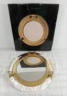 Nautical Brass Porthole Mirror Home Decor Ship Cabin Window Vtg Inspired
