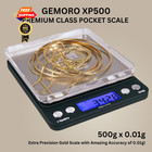 Gemoro Platinum Xp500   Jewelers Pocket Scale   Pocket Size  Silver