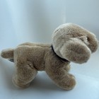 Vintage Russ Brown Puppy Dog 8   plush Golden Retriever Yellow Lab Collar