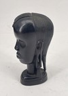 Vintage African Hand Carved Ebony Wood Woman Head Bust Sculpture Tribal Art