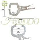 11-inch 10 Piece Adjustable Swivel Pad Locking C-clamp Locking Pliers