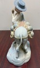 Spanish Porcelain Figurine  boy With A Donkey  By Miquel Requena