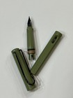 Lamy Safari Fountain Pen Savannah Green Fine Nib   Black Ink Catridge No Box