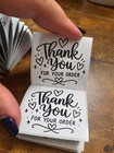 Thank You For Your Order Thermal Printed Stickers Labels 2x2 In  120 Total