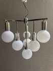 Vintage Chrome Sputnik Chandelier 1970 s Pendant Chromed Space Age Atomic Design