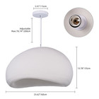 Wabi-sabi Style Minimalist Resin Pendant Light Lampshade For Kitchen Dining Room